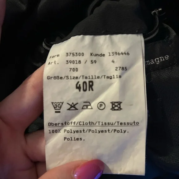 Bugatti Men's Black Jacket 40R - Picture 7 of 9